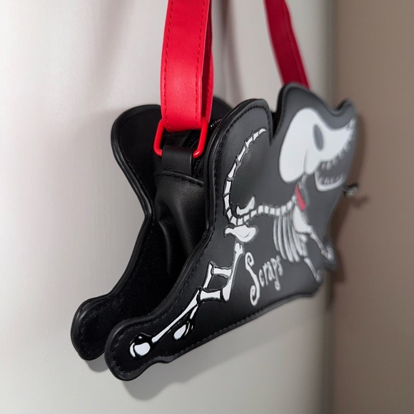 The Corpse Bride Scarps Skeleton Dog Small Crossbody Purse - Picture 2 of 7
